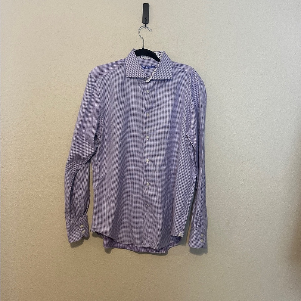 Robert Graham Purple‎ Button Down Shirt Size Large